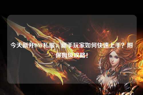 今天新開DNF私服，新手玩家如何快速上手？附保姆級攻略！