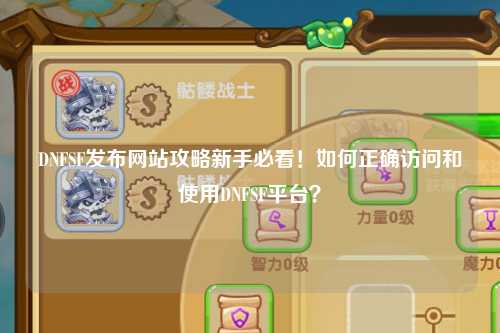 DNFSF發(fā)布網(wǎng)站攻略新手必看！如何正確訪問和使用DNFSF平臺？