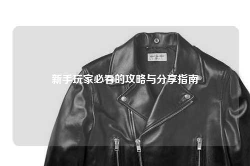 新手玩家必看的攻略與分享指南